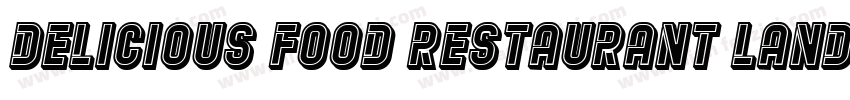 Delicious food restaurant landing p字体转换